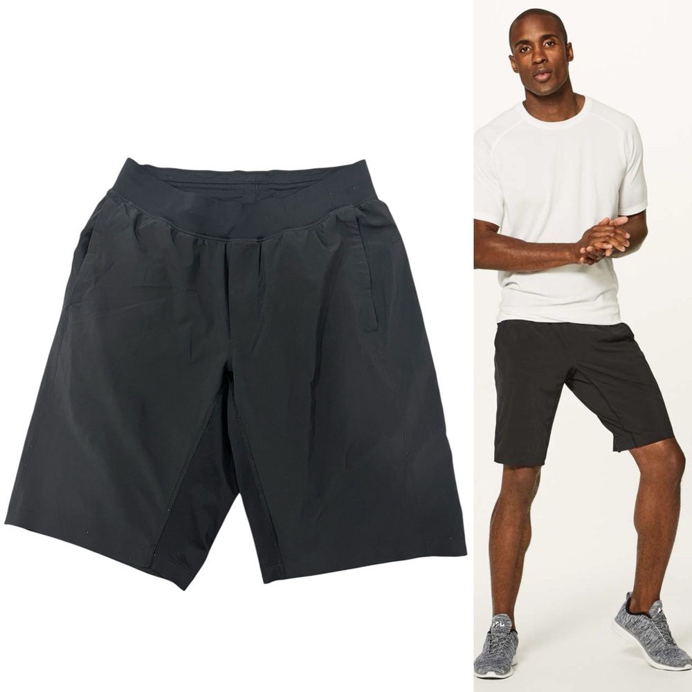 EUC Lululemon Men’s T.H.E. Short Linerless 11" Shorts in Black